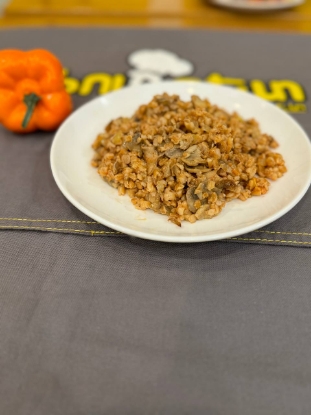 Picture of German wheat with mushrooms
