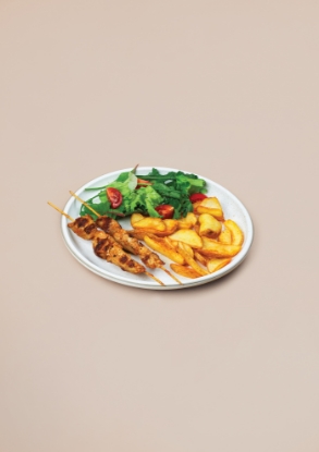 Picture of Chicken On Sticks With Fries 300g