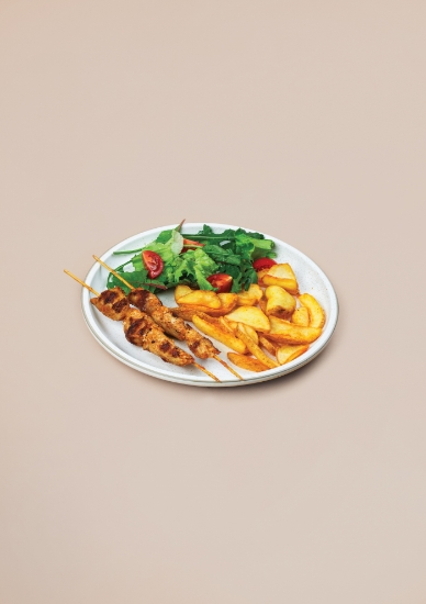 Picture of Chicken On Sticks With Fries 300g