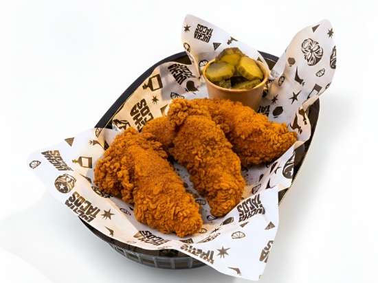 Picture of Crispy hot chicken + pickles 