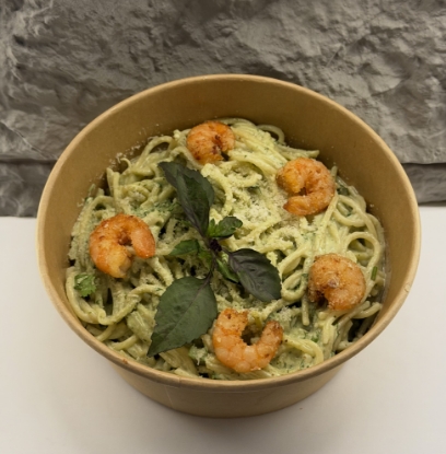 Picture of Pasta pesto with shrimp