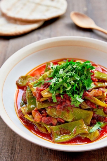 Picture of Green beans with tomatoes 