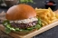 Picture of Swiss mushroom burger